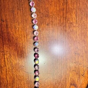 Elegant Multi-Pink 28 Crystal 20”Necklace